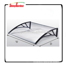 transparent plastic polycarbonate awning